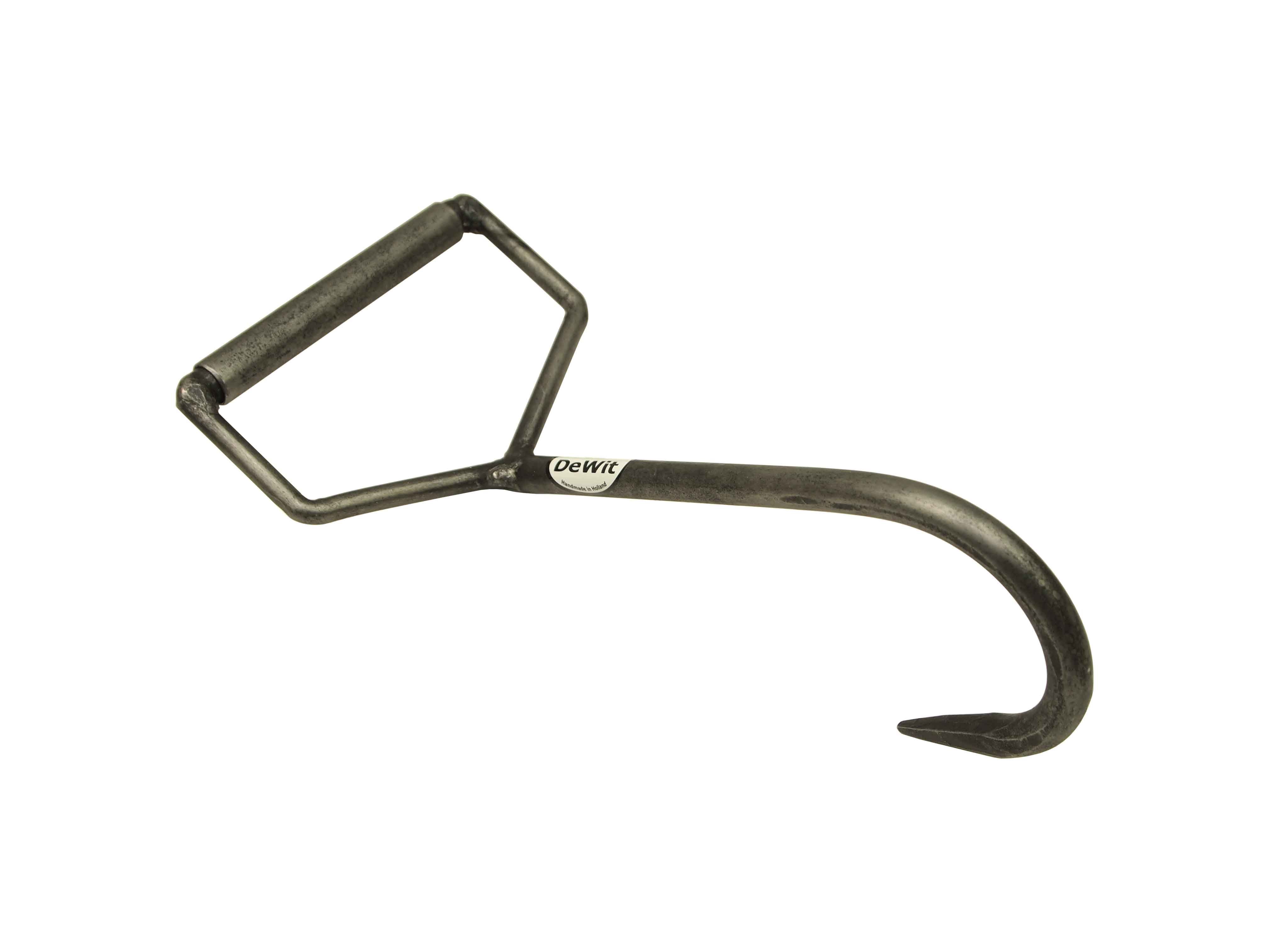 Log lifting hook with rolling D handle